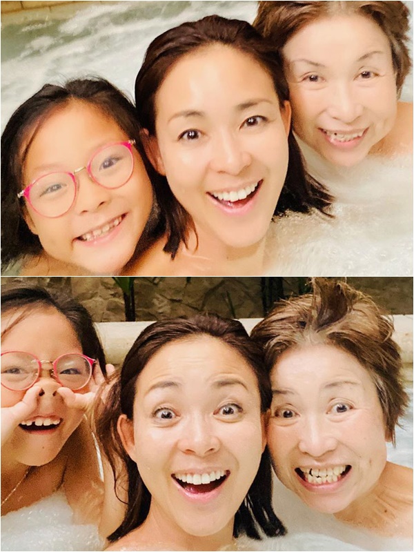 Shiho 娘 母親と3人でスパを満喫 Chosun Online 朝鮮日報
