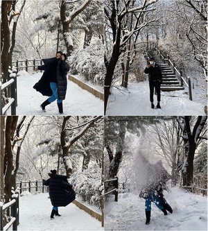「冬のロマン」雪遊びをして小さな幸せを感じるスターたち