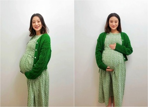 出産間近の元WGヘリム「最後の臨月写真」 幸せいっぱいのプレママ