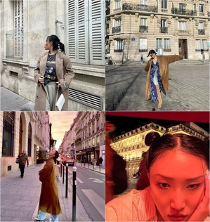 MAMAMOOファサ 仏パリの色に染まって…ノーマスクで街を闊歩