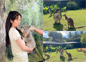 コアラやカンガルーも惹かれるハン・ジミンの美しさ…オーストラリアで癒し満喫