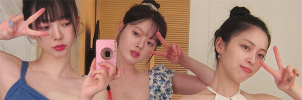 aespaカリナ＆ITZYリュジン＆ハン・スアが日本旅行、スイムウエアを着た美しい3人