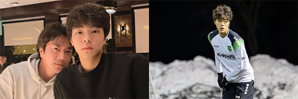 クォン・サンウ＆ソン・テヨン夫妻の息子、182センチの長身とアイドル級のビジュアル…サッカーをする姿もステキ