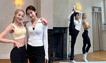 シム・ウトゥム、LE SSERAFIMカズハと一緒に引き締まったボディアピール