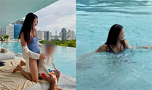 シングルマザーのイ・シヨン、プールのマナーめぐり物議？　ネットユーザーが「水泳帽をかぶって」と指摘