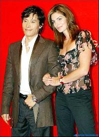 李炳憲とシンディ・クロフォードが初対面