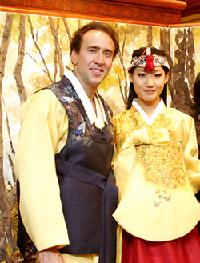 ニコラス・ケイジ夫妻、来年2月に韓服結婚式