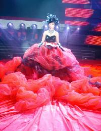 チャン・ユンジョン5.3メートルの超大型ドレスが話題