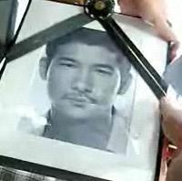 故イ・オンさん、焼香所に笑顔の遺影