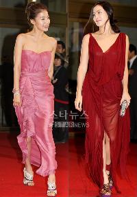 スリムドレスの女神たち=大韓民国映画大賞