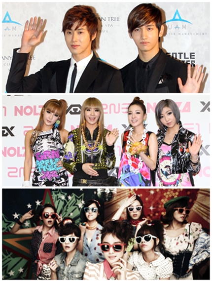 T-ARA・東方神起・2NE1、オリコンでそろって1位