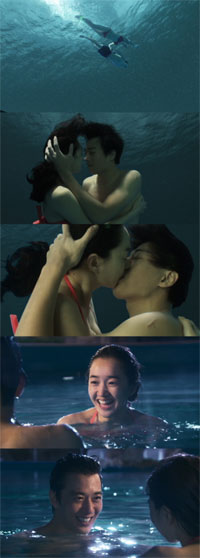 スエ&キム・レウォン「水中キス」=『千日の約束』