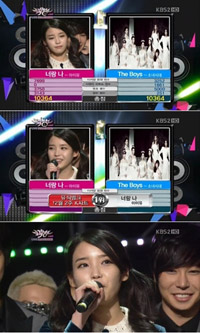 IU、少女時代抑え1位=『ミュージックバンク』