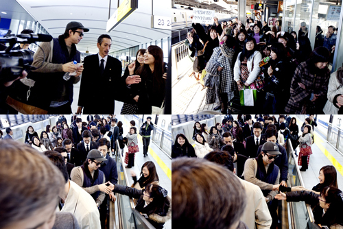 日本公演コン・ユ、ファンが品川駅で熱烈歓迎