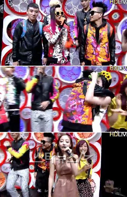 BIGBANGのSOL、IUを抱擁