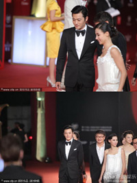 チャン・ドンゴンがレッドカーペットに登場=上海国際映画祭