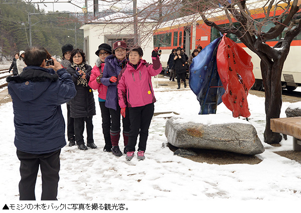 「承富駅」で出会う最高の雪景色　／慶北