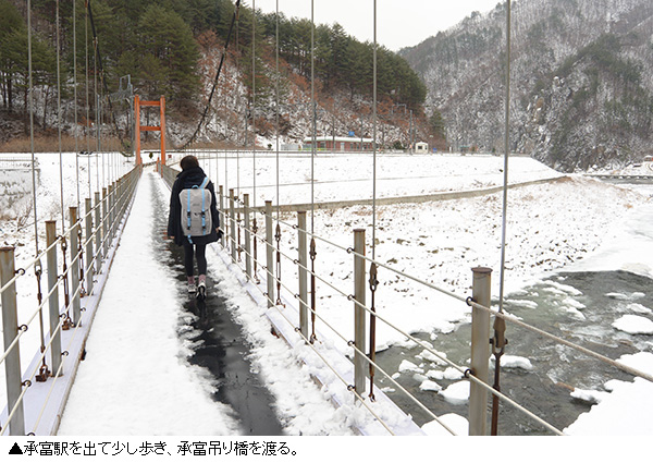 「承富駅」で出会う最高の雪景色　／慶北