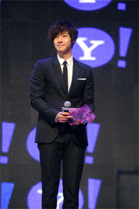 キム・ヒョンジュン5年連続受賞=Yahoo! Asia Buzz Awards