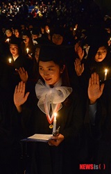 未来の看護師たちが宣誓式