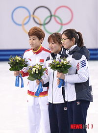 女子ST1000M金・朴勝羲と銅・沈錫希