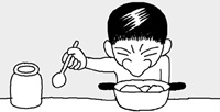 コーヒーの粉で肉のにおい取り