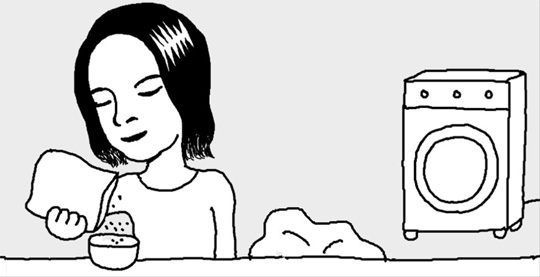 ベーキングパウダーで寝具を洗濯