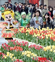 「チューリップをどうぞ！」