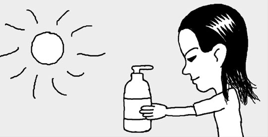 シャンプーを詰め替えるときは