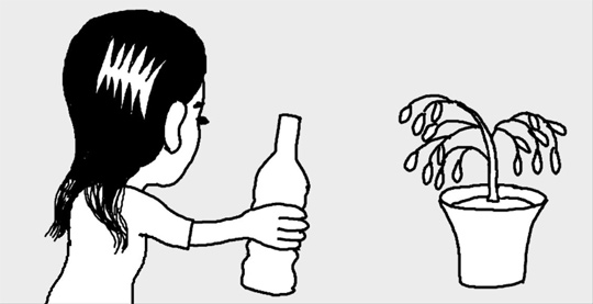 しおれた草花をよみがえらせるには