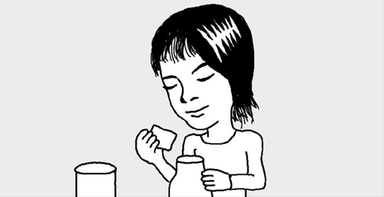調味料を瓶に入れて保存するときは