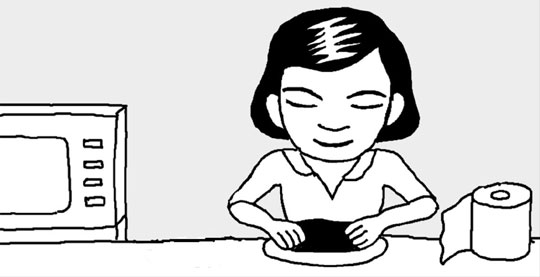 のりをまとめて焼くときは