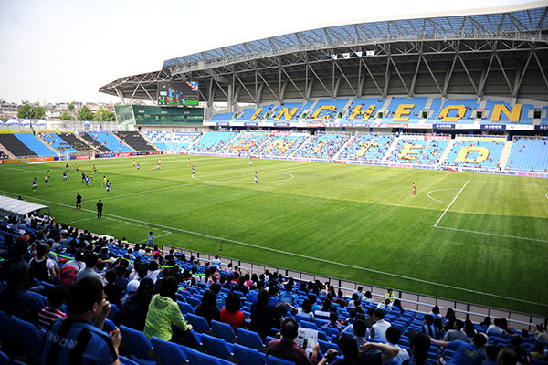 2014年アジア大会で競技が行われる仁川サッカー競技場。