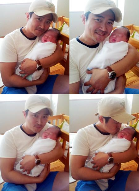 イム・ホ、生後2日の息子写真公開
