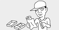 電池のサイズが小さいときは
