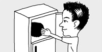 におう運動靴は冷凍庫へ