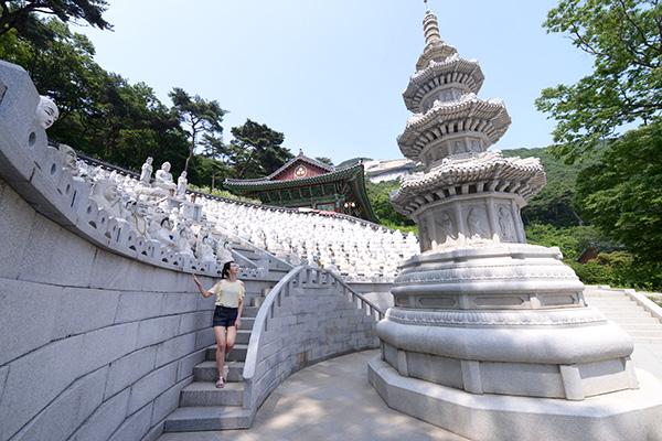 席毛島にある普門寺。