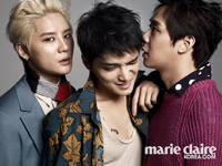 【フォト】JYJ、「marie claire」表紙飾る