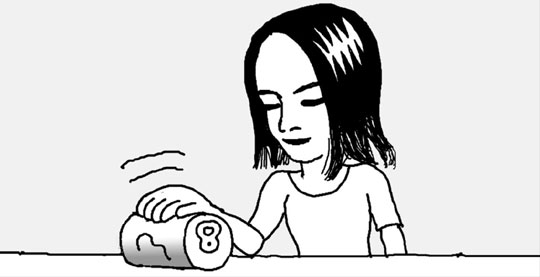 揺さぶられた炭酸飲料水の缶は