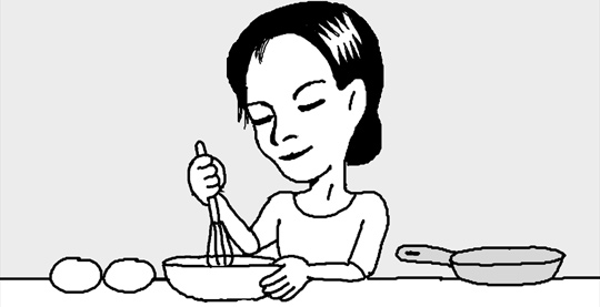 揚げ物の衣を作るときは