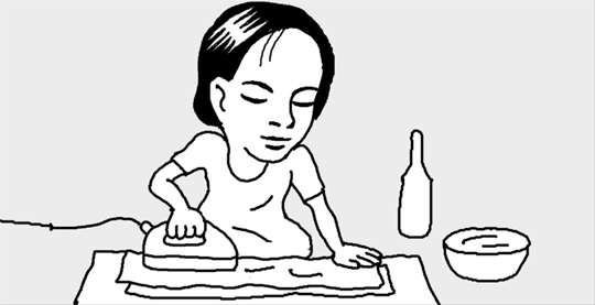 スーツのてかりを目立たなくするには