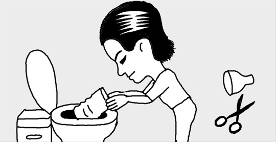 トイレが詰まったときは