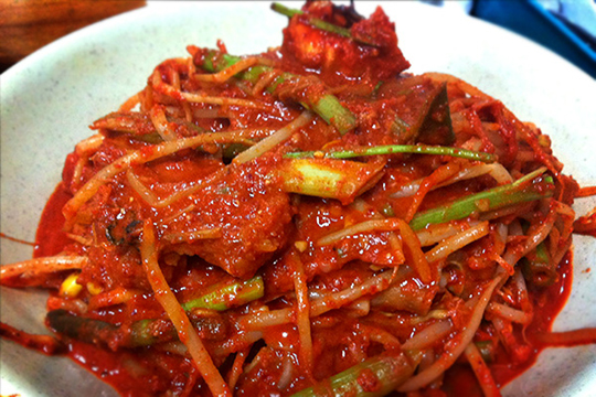 昌原市馬山合浦区の名物料理「アグチム」