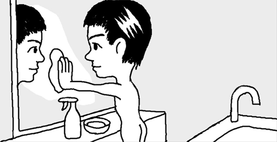お風呂場の鏡が曇ったら