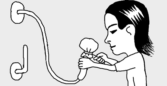 シャワーヘッドに水あかが付いたら