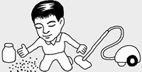 掃除機のホース内をきれいにするには