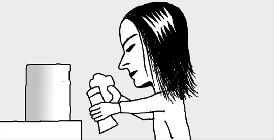 シールのべたつきを取り除くには