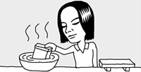 肉缶詰の中身をサッと取り出すには
