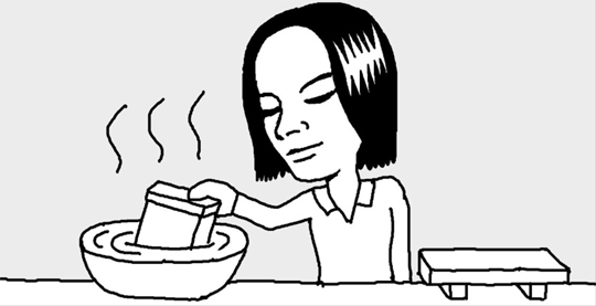 肉缶詰の中身をサッと取り出すには