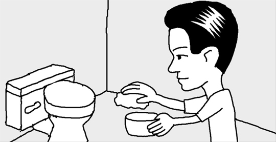 トイレ掃除をするときは